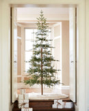 Árvore de Natal Slim Alpine com Galhos Articulados, Suporte Metálico e Micro LEDs Embutidos