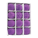 12 Bolas De Natal 6cm Bolas Plásticas De Veludo